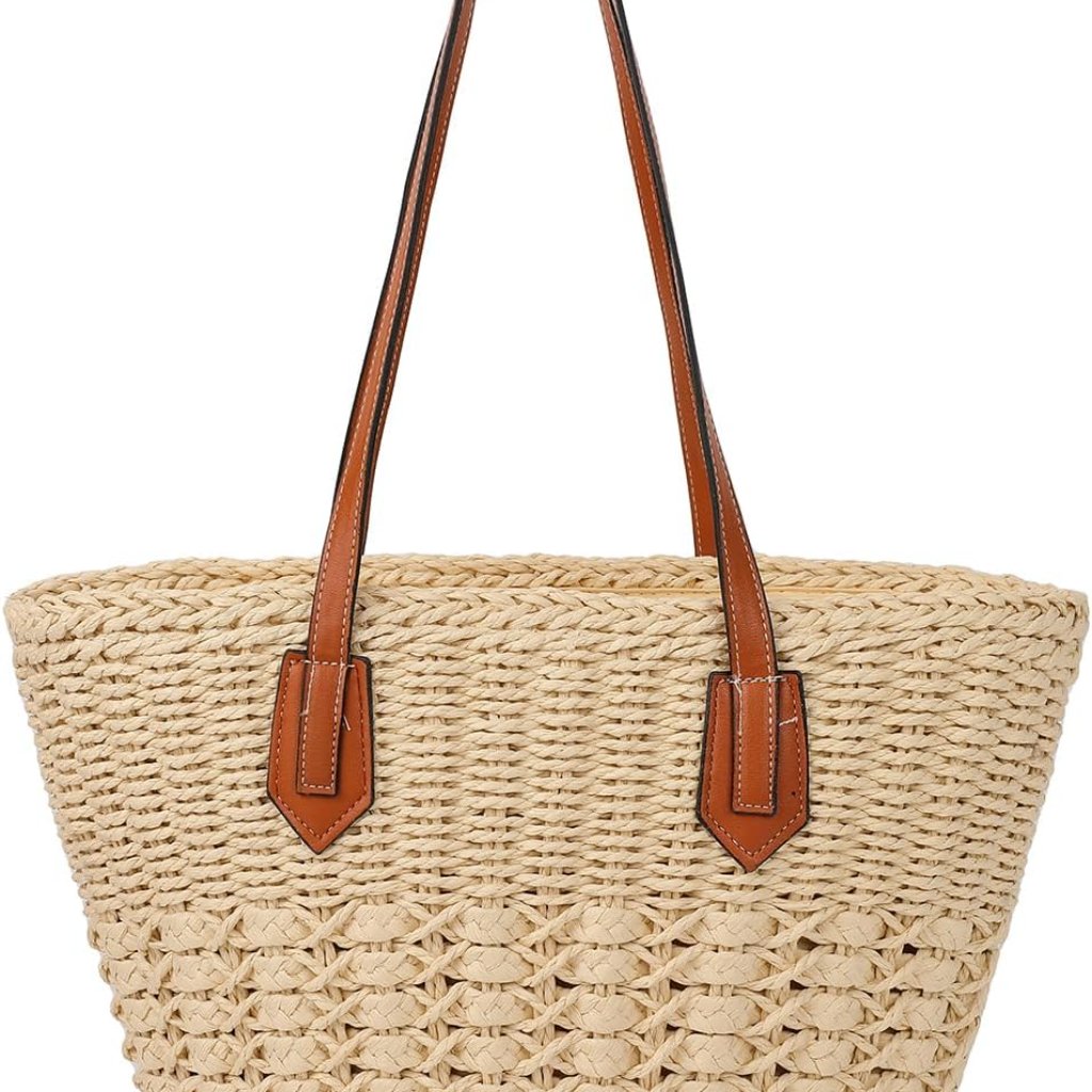 Women's Straw Hobo Bag Woven Shoulder Bag Large Tote Purse Summer Beach Handbag